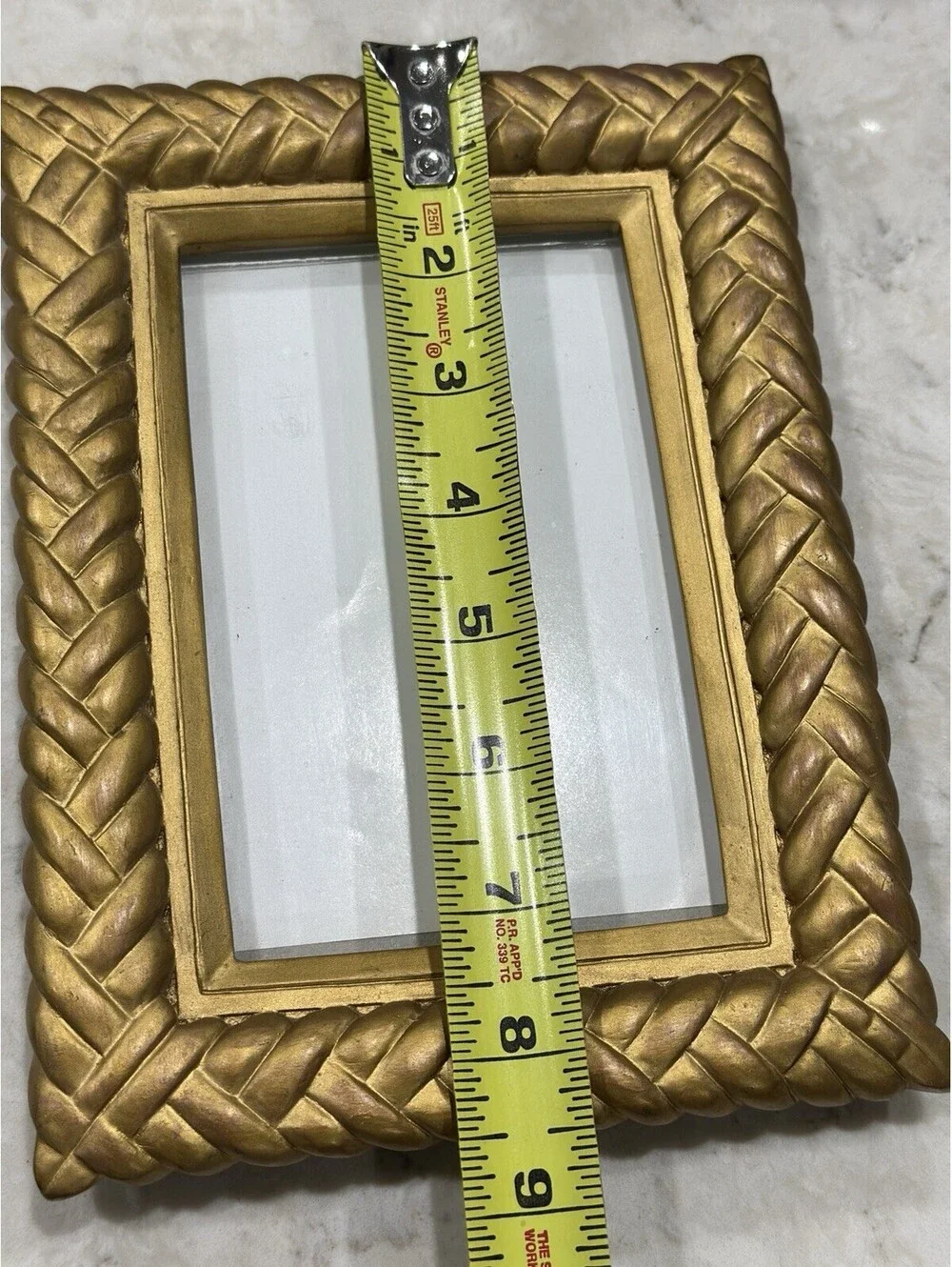 Ornate Vintage Gold Picture Frame Fits 4x6 Photo Heavy Italian Or Regency Decor